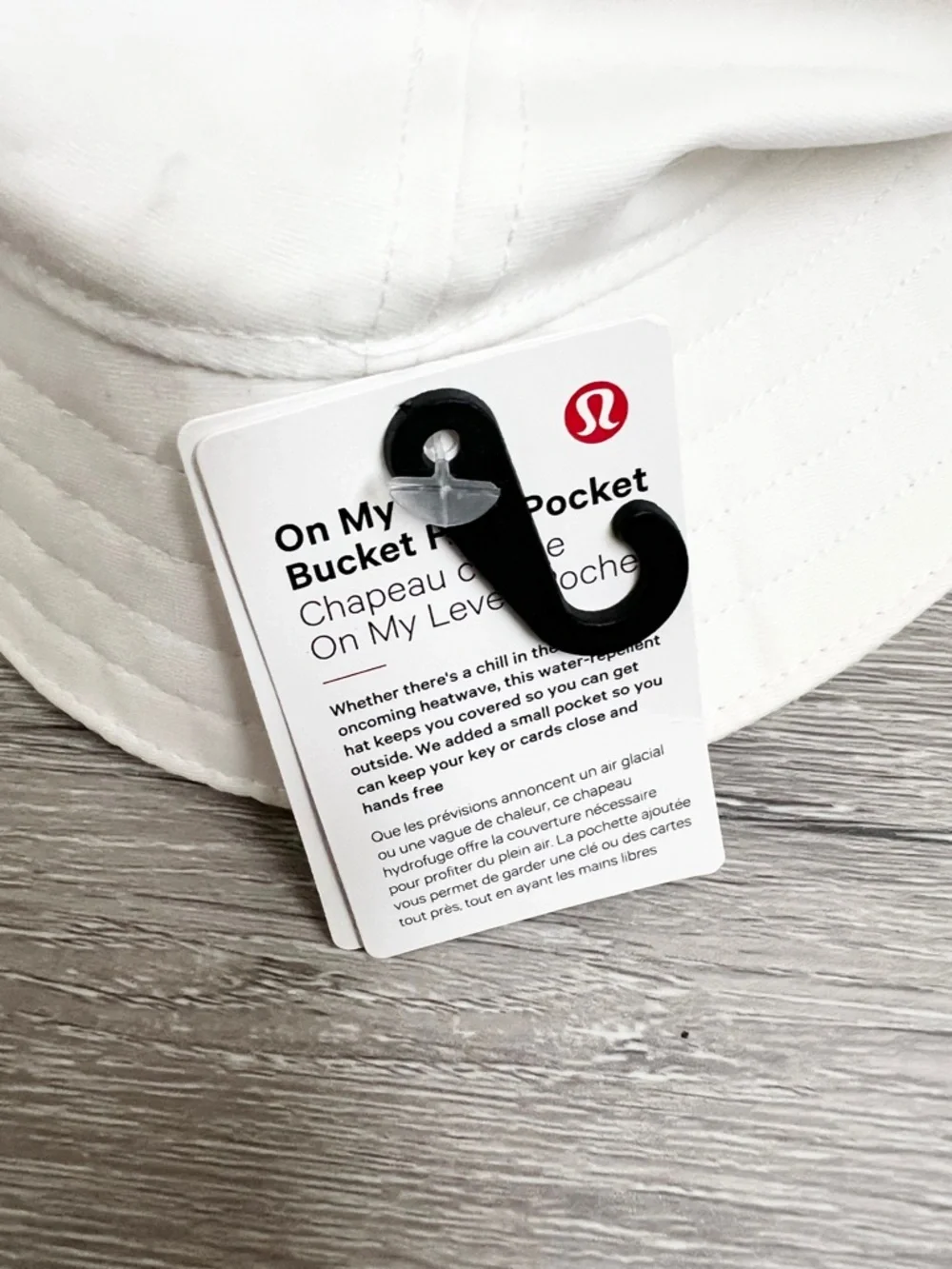 Lululemon | On My Level Bucket Hat with Pocket White NWT - Unisex M/L - Picture 5 of 8